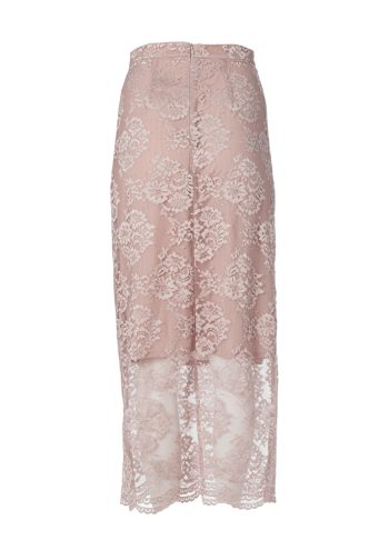 Aelia Lace Midi Skirt – Powder Pink - Image 2