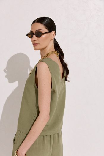 Valeria Top – Khaki - Image 7