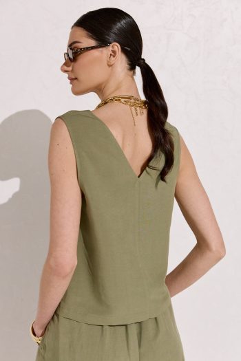 Valeria Top – Khaki - Image 6
