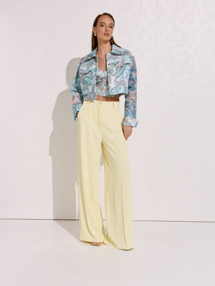 Marisa Crepe Pants – Yellow