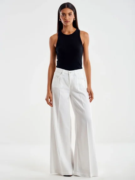 Madison Wide Leg Jeans – White