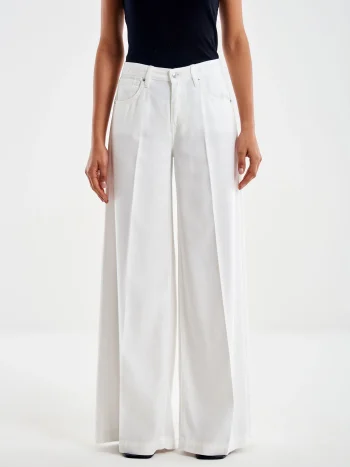 Madison Wide Leg Jeans – White - Image 2