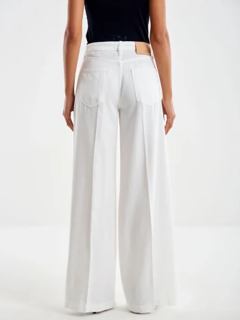 Madison Wide Leg Jeans – White - Image 3