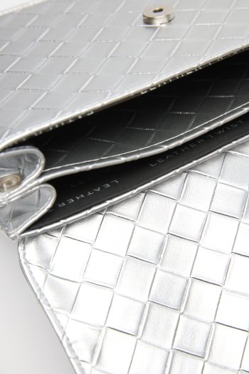 Jackie Textured Bag – Silver - Image 5