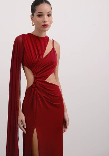 Brooklyn Dress – Red Wine - Image 2