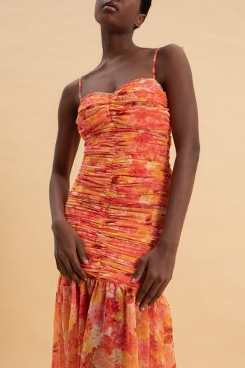 Tangerine Paradise Maxi Dress – Print - Image 5