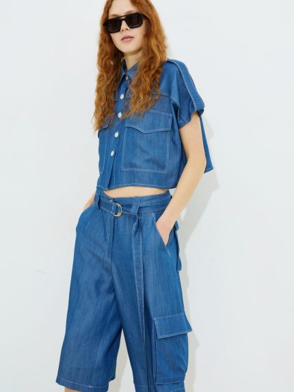 Edita Cargo Shorts – Denim