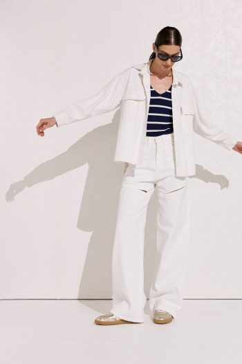 Cindy Wide Leg Denim – White - Image 4