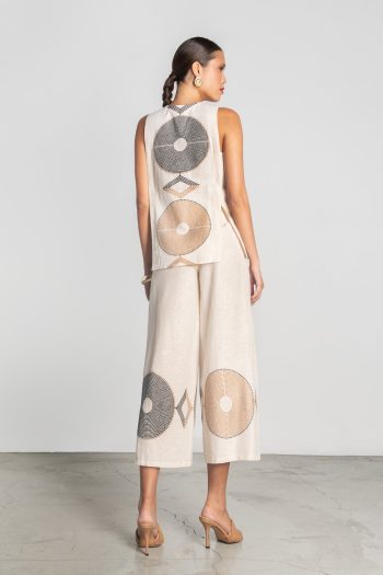 Amara Linen Cullotes – Print - Image 4