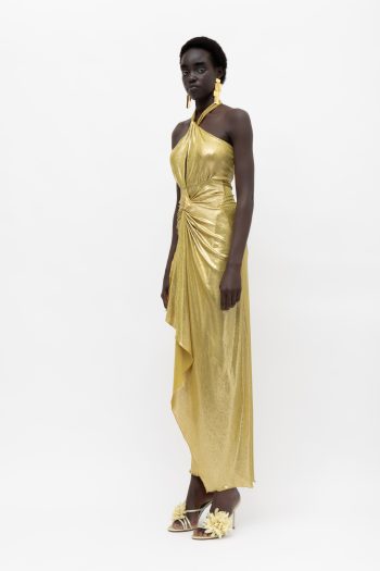 Canela Dress – Olive Lurex - Image 3