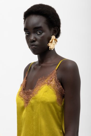 Marigold Dress – Lime - Image 4