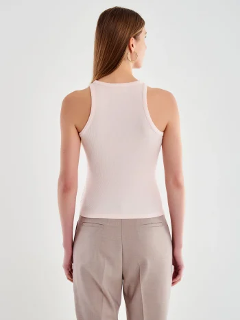 Cotton Tank Top – Pink - Image 3