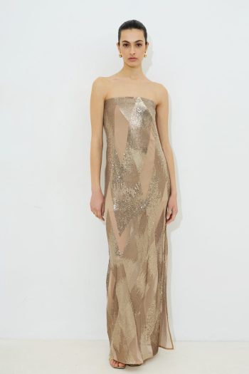 Corina Sequin Dress – Bronze