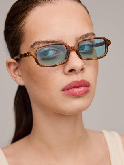 Logan Sunglasses – Honey/Green