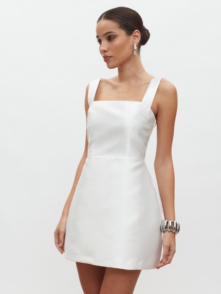 Vasiliki Mini Dress – Off White