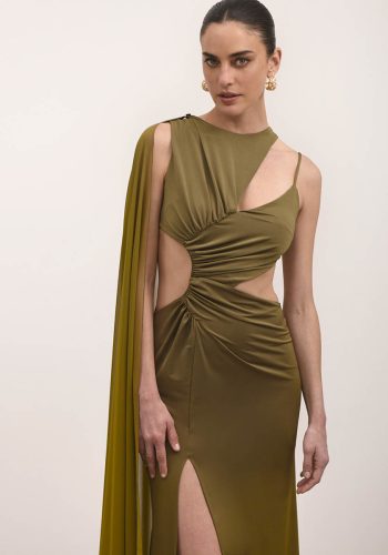 Brooklyn Dress – Olive - Image 2