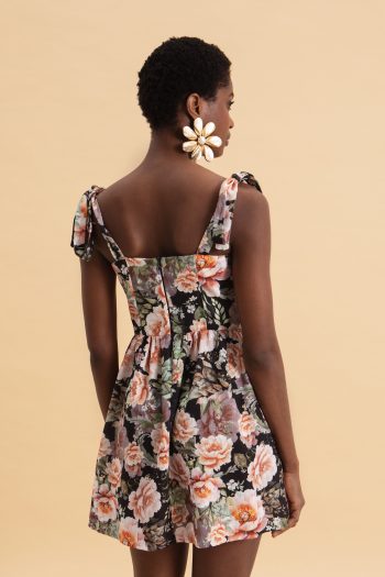 Peonies Love Mini Dress – Print - Image 6
