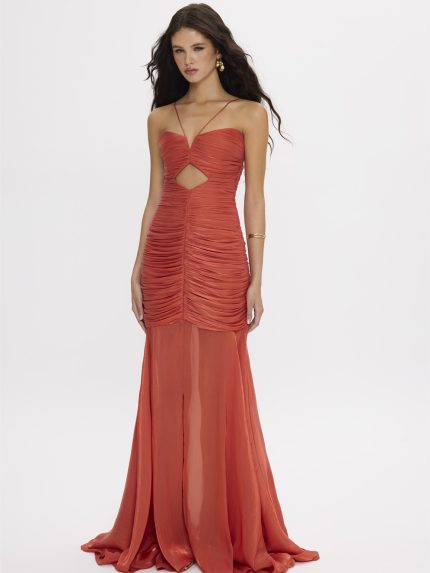 Coralia Dress – Burned Orange