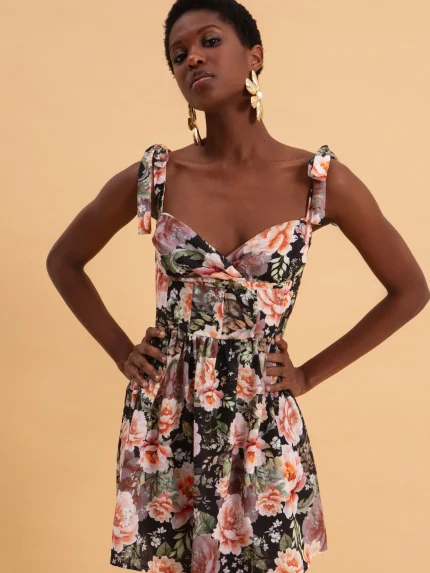 Peonies Love Mini Dress – Print