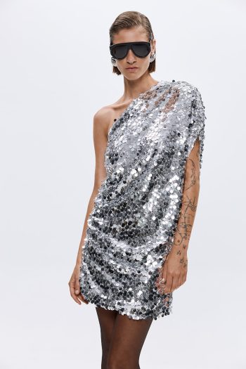 Alivia Sequin Dress – Silver
