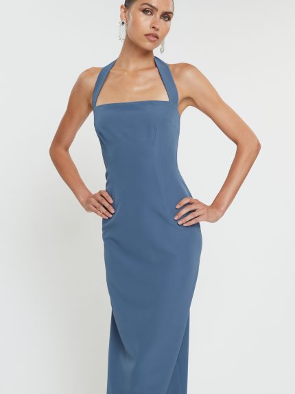 Alba Midi Dress – Raf Blue