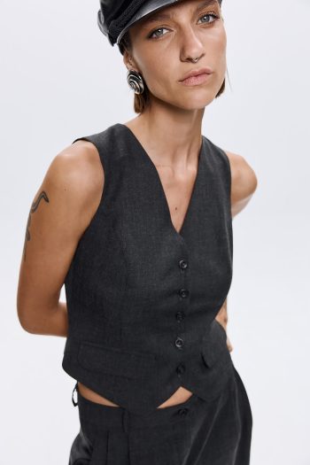 Nerea Vest – Grey/Black