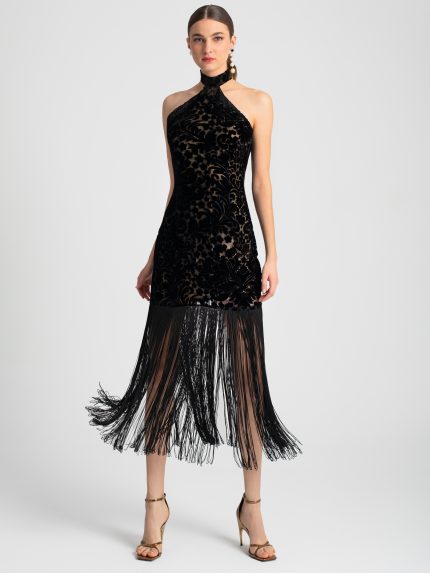 Katrina Midi Dress – Black