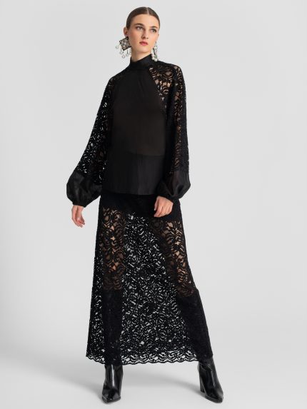 Jess Lace Skirt – Black