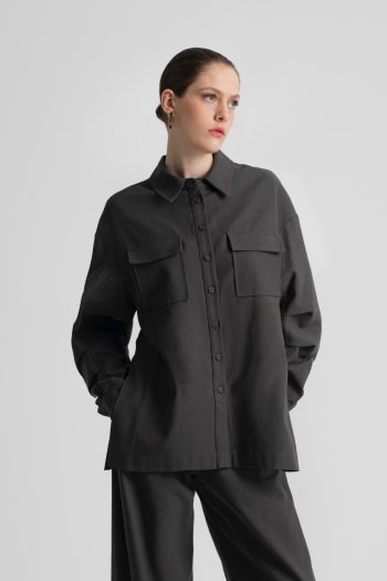 Terry Shirt – Grey/Khaki