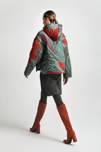 Carla Leather Shorts – Black/Fango - Image 3