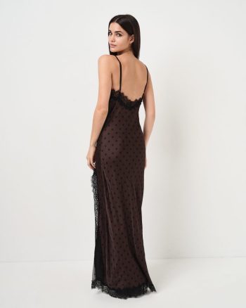 Matilda Slip Dress – Brown - Image 6