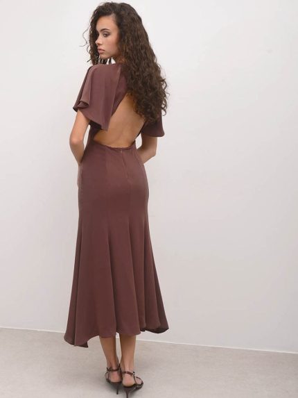 Rosina Dress – Brown