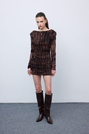 Second Skin Mesh Dress – Print - Image 3