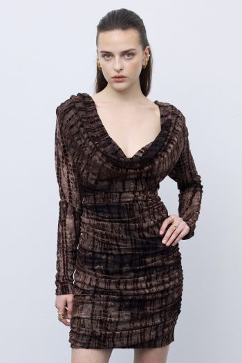 Second Skin Mesh Dress – Print - Image 2