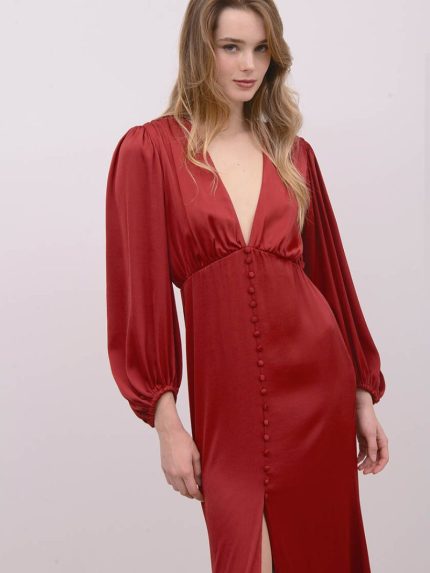 Isla Dress – Red Wine