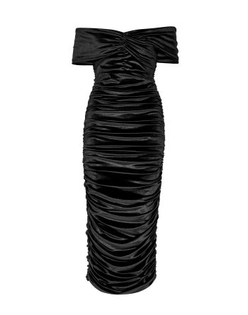 Ruby Velvet Dress – Black