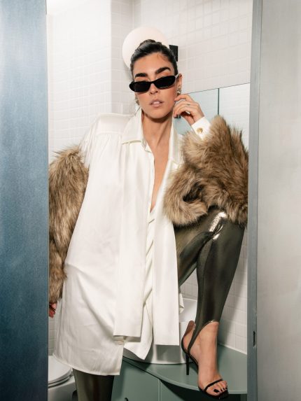 Rowan Stirrup Leggings – Metallic