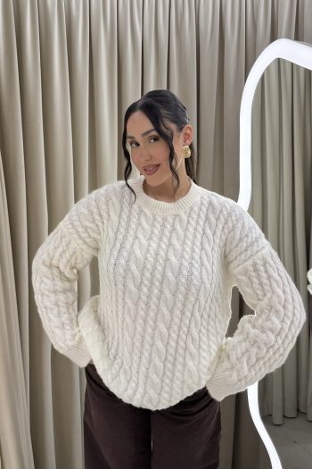 Phoebe Knit – Ecru