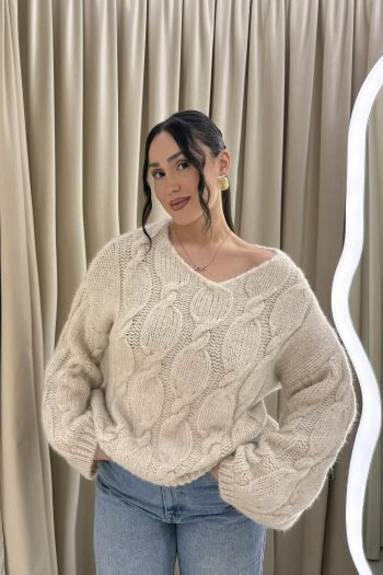 Odette Knit – Beige - Image 2