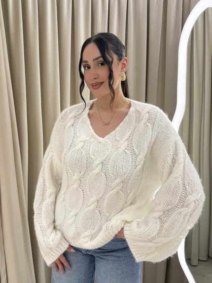 Odette Knit – Ecru