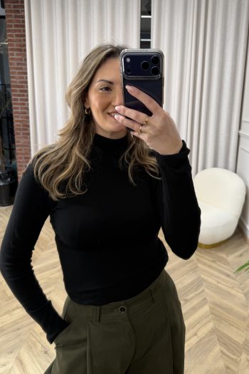 Basic Turtleneck – Black - Image 3