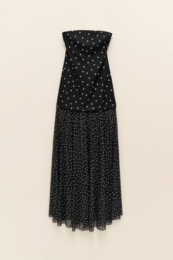 Polka Dot Dress – Black - Image 5
