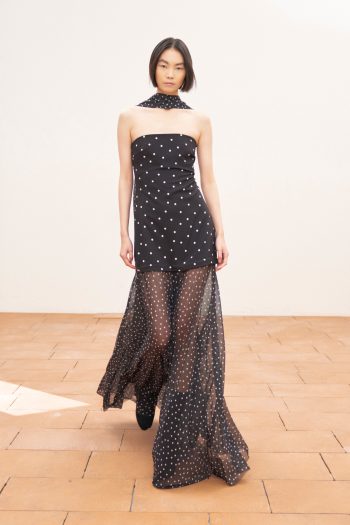 Polka Dot Dress – Black - Image 2