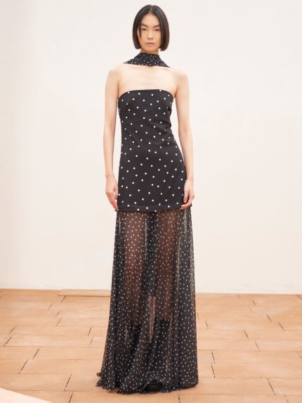 Polka Dot Dress – Black