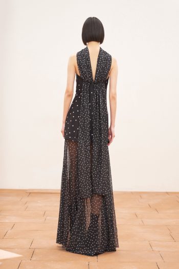 Polka Dot Dress – Black - Image 4