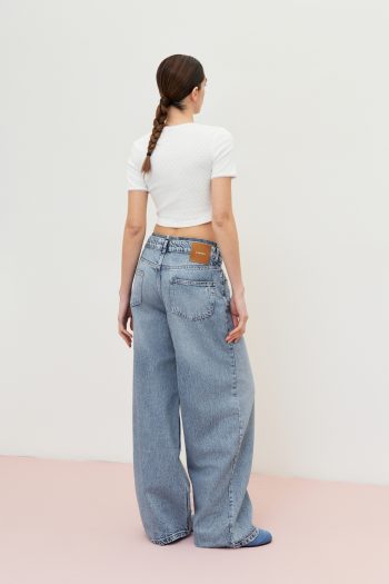 Charlie Wide Leg Denim – Blue - Image 6