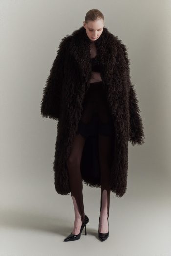 Snowflake Fur Coat – Brown