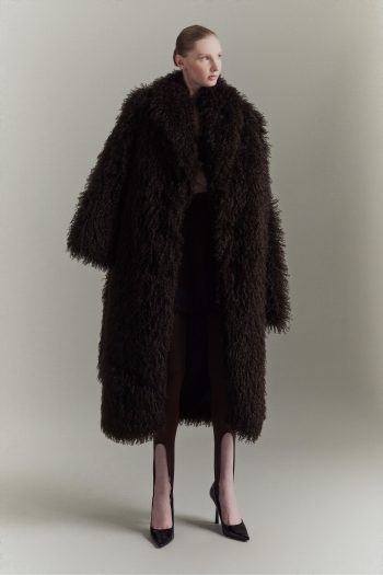 Snowflake Fur Coat – Brown - Image 4