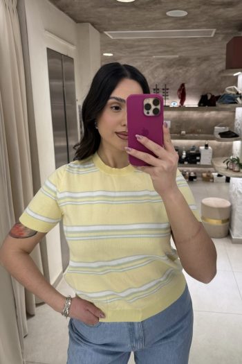 Lauren Striped Knit – Yellow - Image 2