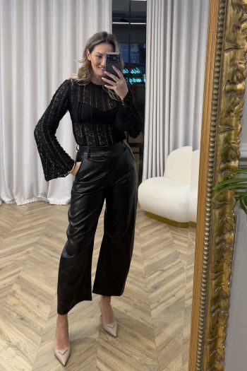 Kali Leather Pants – Black